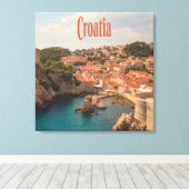 クロアチア東南ヨーロッパザグレブ キャンバスプリント (インサイチュ (ウッドフロア))