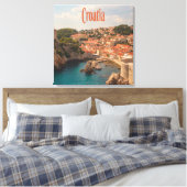 クロアチア東南ヨーロッパザグレブ キャンバスプリント (インサイチュ (寝室))