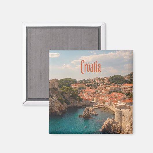 クロアチア東南ヨーロッパザグレブ マグネット (正面/裏面)