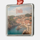 クロアチア東南ヨーロッパザグレブ メタルオーナメント (左)