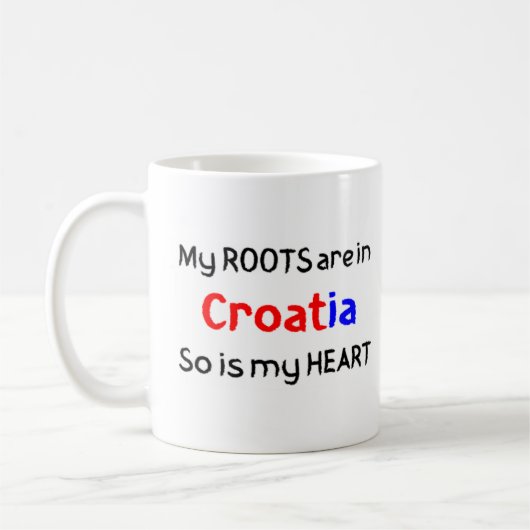 クロアチア根 コーヒーマグカップ (左)