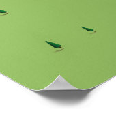 クロアチア湖の地図 ポスター (角)