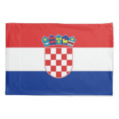 クロアチア独身のの愛国的なピラロケース国旗 枕カバー (裏面)