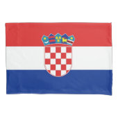 クロアチア独身のの愛国的なピラロケース国旗 枕カバー (正面)