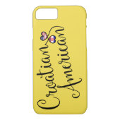 クロアチア系アメリカ人ハート携帯電話ケース Case-Mate iPhoneケース (裏面)