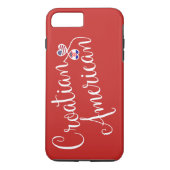 クロアチア系アメリカ人ハート携帯電話ケース Case-Mate iPhoneケース (裏面)