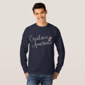 クロアチア系アメリカ人ハート Tシャツ (正面フル)