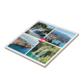 クロアチア美しい風光明媚なランドマーク – ヨーロッパ タイル (側面)