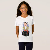 クロアチア語、イストリアン・マトリョシカ・ガールズ Tシャツ (正面フル)