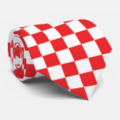 クロアチア赤白チェッカーボードパターン ネクタイ (ロール)