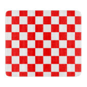 クロアチア赤白市松模様に カッティングボード (正面)