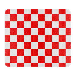 クロアチア赤白市松模様に カッティングボード