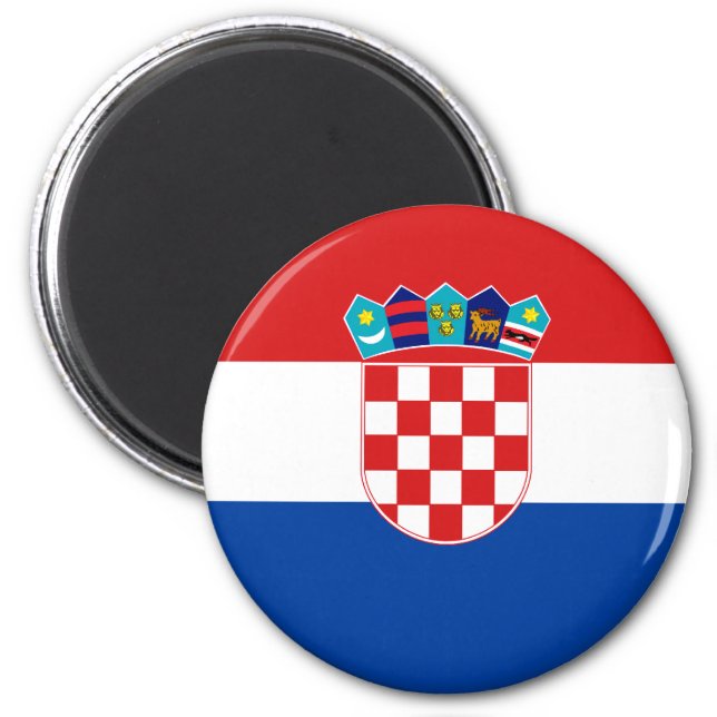 クロアチア高品質国旗 マグネット (正面)