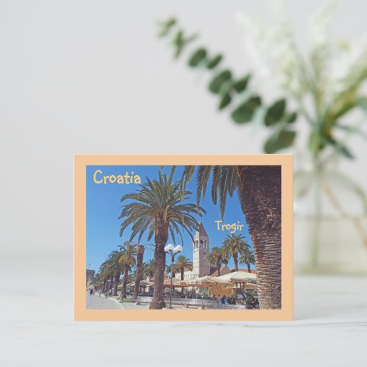 クロアチア，じれじれさせるトロギル ポストカード (スタンド正面)