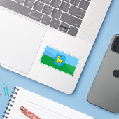クロアチア、イストリア州旗 シール (ノートパソコンとiPhone)