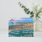 クロアチア，ウマグ |イストリア |アドリア海 ポストカード (スタンド正面)