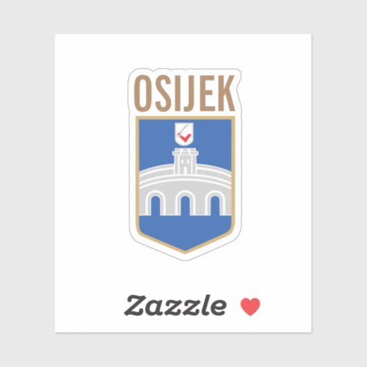 クロアチア，オシジェクの紋章 シール (シート)