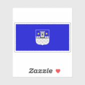 クロアチア，カコベック国旗 シール (シート)