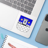 クロアチア，カコヴェックの紋章 シール (ノートパソコンとiPhone)