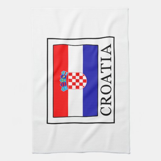 クロアチア キッチンタオル (縦)