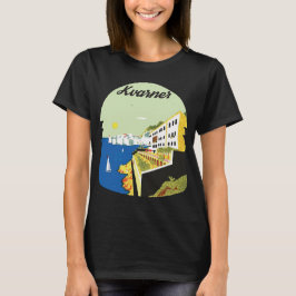 クロアチア・クヴァルネル湾の景色 緑の旅 Tシャツ