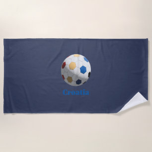 クロアチア サッカー ビーチタオル