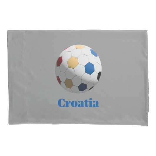 クロアチア サッカー 枕カバー (正面)