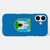 クロアチア・ザグレブの旗 Case-Mate iPhoneケース (裏面 (横))