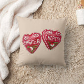 クロアチア,ザグレブ:ハート型苔癬 クッション (ブランケット)