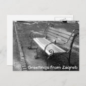 クロアチア-ザグレブ ポストカード (正面/裏面)