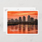 クロアチア – ザグレブ –  ポストカード (正面/裏面)