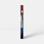 クロアチア シルク旗 iPhoneケース (左側面)