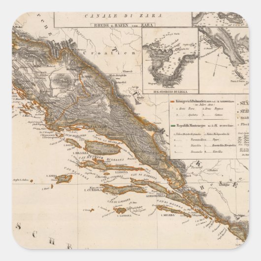 クロアチア スクエアシール (正面)