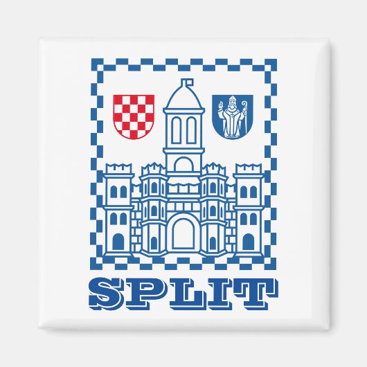 クロアチア，スプリットのコート マグネット (正面)