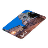 クロアチア，スプリットの階段と教会の夜景 マグネット (左側)