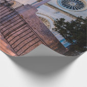 クロアチア，スプリットの階段と教会の夜景 ラッピングペーパー (角)