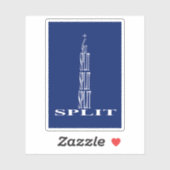 クロアチア，スプリット国旗 シール (シート)