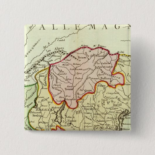 クロアチア、スロベニア、イタリア 缶バッジ (正面)