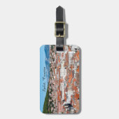 クロアチア、ダルマチア地方のスプリット市 - 空撮 ラゲッジタグ (正面縦)