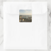 クロアチア、ダルマチア、スプリット。リヴァのビュー スクエアシール (バッグ)