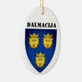 クロアチア,ダルマティアの紋章 セラミックオーナメント (右)