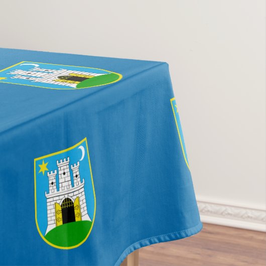 クロアチア・テーブルクロス，ザグレブ国旗 テーブルクロス (インサイチュ)