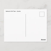 クロアチア ドゥブロヴニクの旧市街の屋根と城壁 ポストカード (裏面)