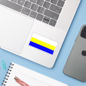 クロアチア，バカール国旗 シール (ノートパソコンとiPhone)