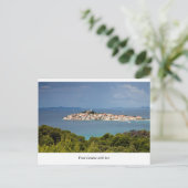 クロアチア、プリモステンからの挨拶 ポストカード (スタンド正面)