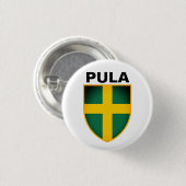 クロアチア，プーラの紋章（イストリア） 缶バッジ (正面&裏面)