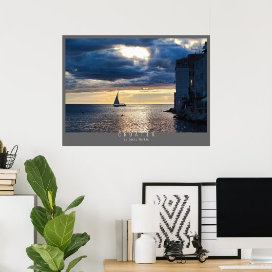 クロアチア ポスター (ホームオフィス)