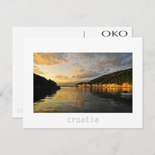 クロアチア ポストカード (正面/裏面)