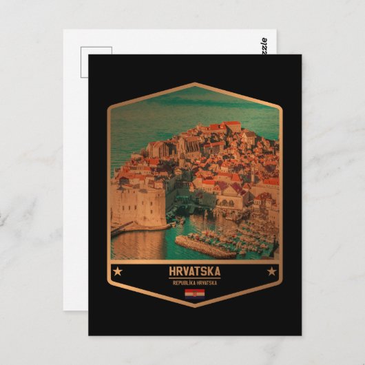 クロアチア ポストカード (正面/裏面)