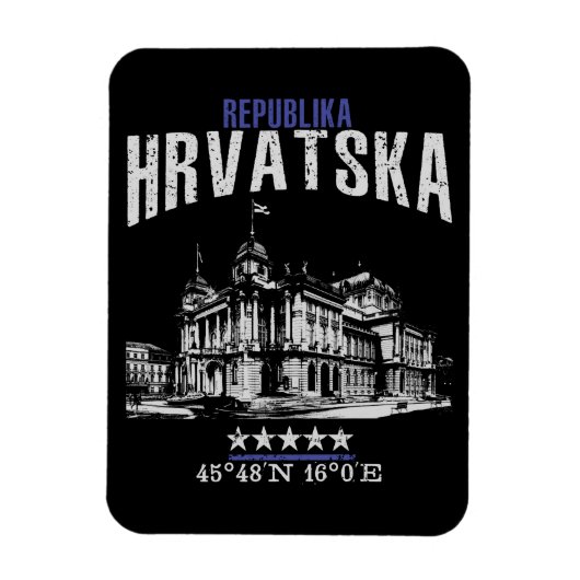 クロアチア マグネット (縦)